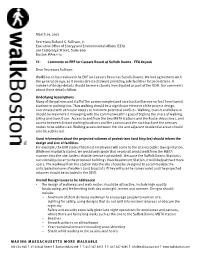Walkboston Comments on Suffolk Downs