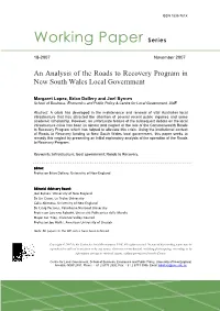 Working Paper Series