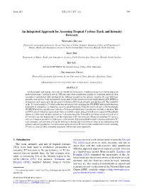 An Integrated Approach for Assessing Tropical Cyclone Track and Intensity Forecasts