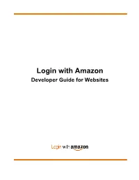 Login with Amazon Developer Guide for Websites