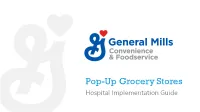 Pop-Up Grocery Stores Hospital Implementation Guide Concept Overview