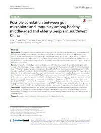Possible Correlation Between Gut Microbiota and Immunity Among