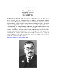 Second Quantization I Fermion