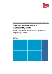 South of Ashbourne Rural Accessibility Study Base Conditions, Barriers and Options for Improving Access