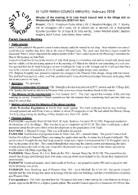 St Tudy Parish Council Minutes