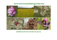 Tarset and Greystead Biological Records