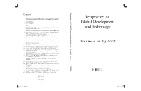 Volume No. -3 Perspectives on Global Development and Technology