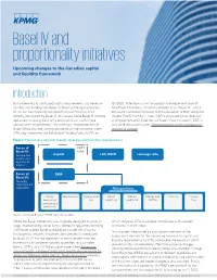 Basel IV and Proportionality Initiatives