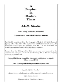 A Prophet in Modern Times