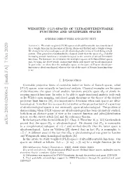 Arxiv:2010.02606V2 [Math.FA] 7 Oct 2020 Ohfo Nasrc on Fve Sfrcnrt Ucinad( Space and the Therein