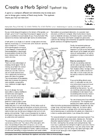 Create a Herb Spiral Tipsheet 50P