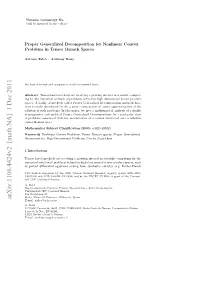 Proper Generalized Decomposition for Nonlinear Convex Problems In