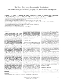 Red Sea Rifting Controls on Aquifer Distribution: Constraints from Geochemical, Geophysical, and Remote Sensing Data
