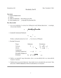 Residuals, Part II