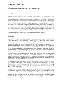 Draft Not for Citation