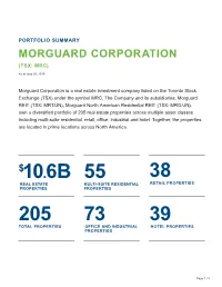 Morguard Corporation (Tsx: Mrc)