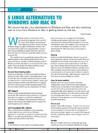 5 Linux Alternatives to Windows and Mac Os
