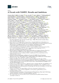 A Decade with VAMDC: Results and Ambitions