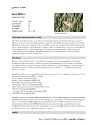 Least Bittern Ixobrychus Exilis