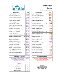 Tofino Bus Route