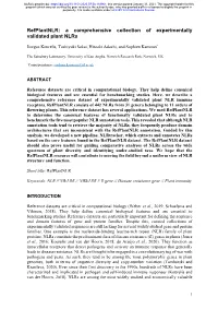 A Comprehensive Collection of Experimentally Validated Plant Nlrs