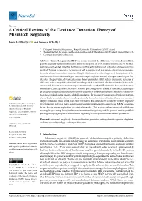 A Critical Review of the Deviance Detection Theory of Mismatch Negativity