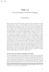 PSB 3.0 TV and the Digital and Global Challenge