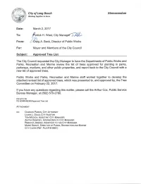 Approved Street Tree List 1