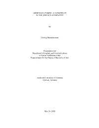 Armenian Cuisine: a Construct in the Service of Identity