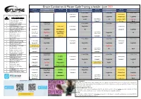 Combatives Calender June 2021