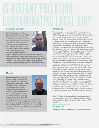 Is Distant Pollution Contaminating Local Air? 17 Are Difficult to Control Because There Are Too Many Chromatography (HPLC) Instrument