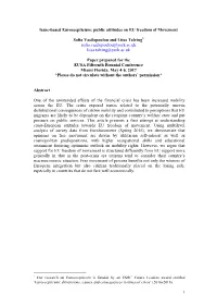 Issue-Based Euroscepticism: Public Attitudes on EU Freedom of Movement