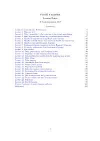 Lecture Notes C Sarah Rasmussen, 2019