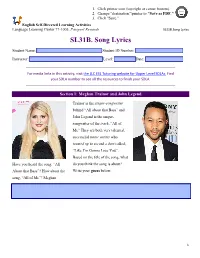 SL31B. Song Lyrics