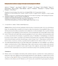 Sub-Permafrost Methane Seepage from Open System Pingos in Svalbard Andrew J. Hodson1,2, Aga Nowak1, Mikkel T. Hornum1,3, Kim
