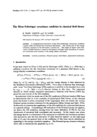 The Dirac-Schwinger Covariance Condition in Classical Field Theory