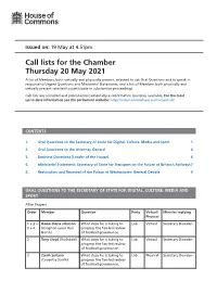 View Call List: Chamber PDF File 0.08 MB