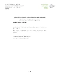 A Time-Varying Parameter Estimation Approach Using Split-Sample