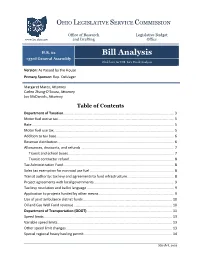 Bill Analysis 133Rd General Assembly Click Here for H.B