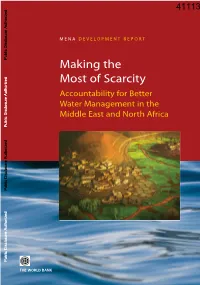 Making the Most of Scarcity. Accountability for Better Water