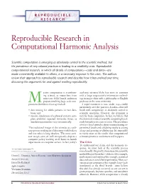 Reproducible Research in Computational Harmonic Analysis