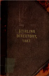The Stirling Directory Including Bridge of Allan, St Ninians, Bannockburn