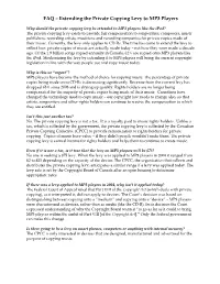 FAQ – Extending the Private Copying Levy to MP3 Players
