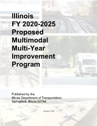 Illinois FY 2020-2025 Proposed Multimodal Multi-Year Improvement Program