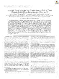 Sequence Characterization and Comparative Analysis of Three Plasmids Isolated from Environmental Vibrio Spp.ᰔ† Tracy H