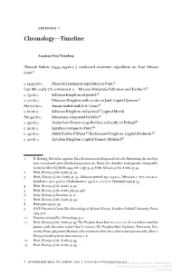 Downloaded from Brill.Com09/28/2021 11:42:08PM Via Free Access Chronology—Timeline 199
