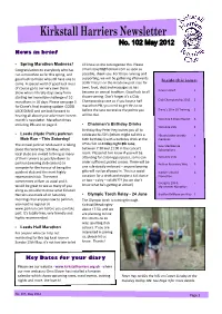 News in Brief Key Dates for Your Diary