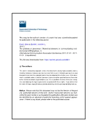 The Problem of Greenwash: Rhetorical Elements in Communicating Envi- Ronmental CSR Practices
