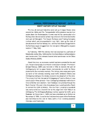 Annual Performance Report - 2015-16 Brief History of N.F