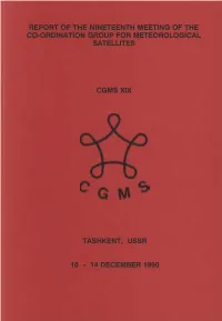 CGMS-19 Report